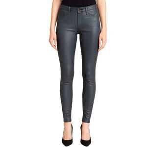 AG Adriano Goldschmied 100% Leather Legging Women’s Sz 28 Super Skinny Blue Gray